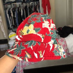 Pineapple and palm tree hat